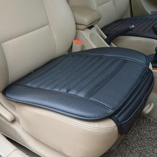 PU Leather Car Front Seat Cover Four Seasons Anti Slip Mat Car Single Seat Cushion Cover Universal Auto Chair Pad Car Styling