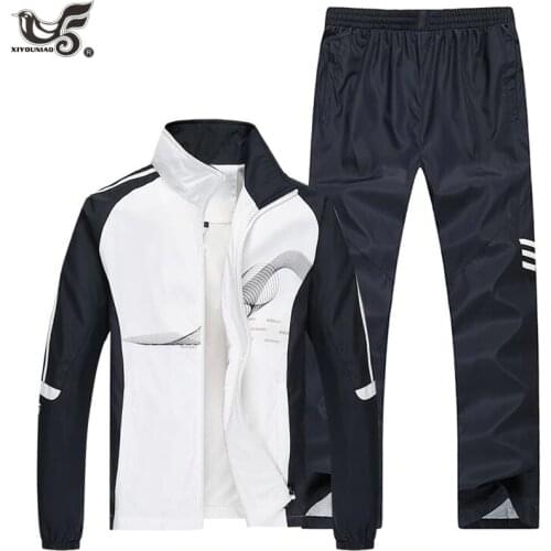 Brand Tracksuit Men Two Piece Clothing Sets Casual Jacket+Pant outwear sportsuit Spring Autumn Sportswear Sweatsuits Man clothes