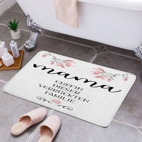 MAMA Die Chefin 3D Print Doormats Rectangle Non-Slip DoorMat Bedroom Kitchen Entrance Print Door rugs Dropshipping