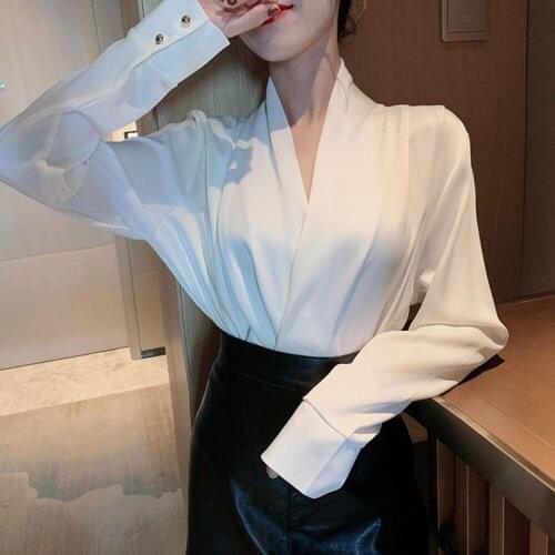 LSHITT Satin Blouses