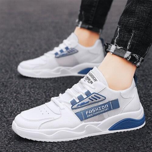 Mens Shoes Summer 2021 New Mesh Breathable Tide Shoes Korean Version Of The Trend Of Sports and Leisure Small White Board Shoes