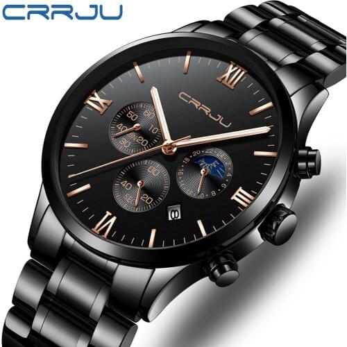 Watch Men Top Brand Luxury Fashion Mens Watches Stainless Steel Chronograph Quartz Watch Sport Male Clock Relogio Masculino