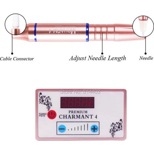 Newest Dermografo Charmant 4 Digita Profissional Micro Pigmentacao Charmant Agulhas Easy Click Novo