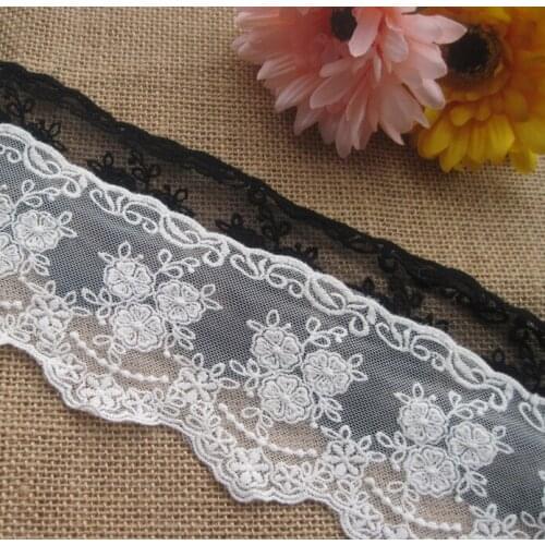 Single flower lace cotton crochet lace dress of DIY garment accessories wholesale embroidery cloth width 8cm