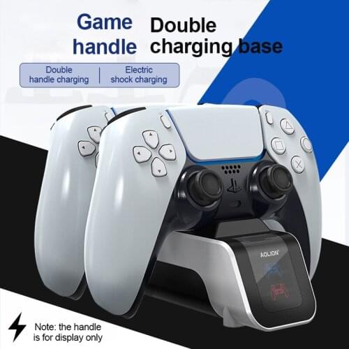 Suitable For PS5 Fast Charge Charging Base Gamepad Charger Base For PS5 Gamepad Accessories Double Fast Charging Docking Stand