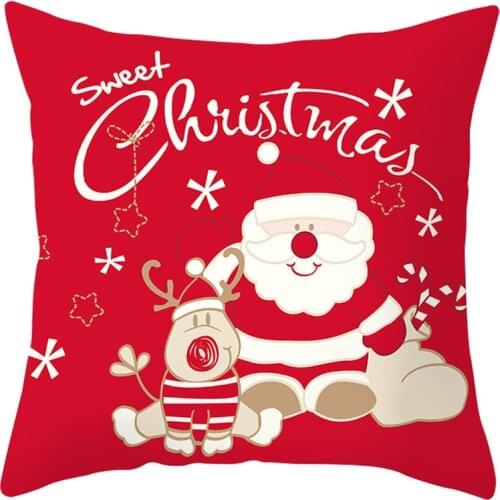 Home and office pillow pillowcase waist pillow living room car cushion sofa home decoration pillow cover Christmas