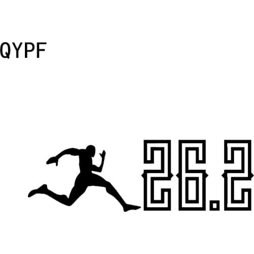 QYPF 14.9*13.2CM Interesting Running Decor Car Sticker Reflective High Quality Accessories Silhouette Vinyl C16-0831