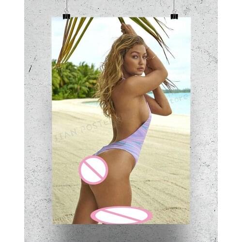 R0196 Gigi Hadid 05 Star Sexy Beautiful Girl Model Wall Sticker Silk Poster Art Home Decoration