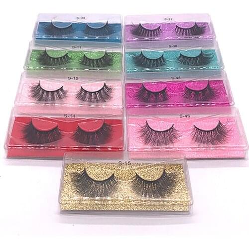 1 Pair 5D Mink Eyelashes Long Lasting Mink Lashes Natural Dramatic Volume Eyelashes Extension Thick Long 3D False Eyelashes