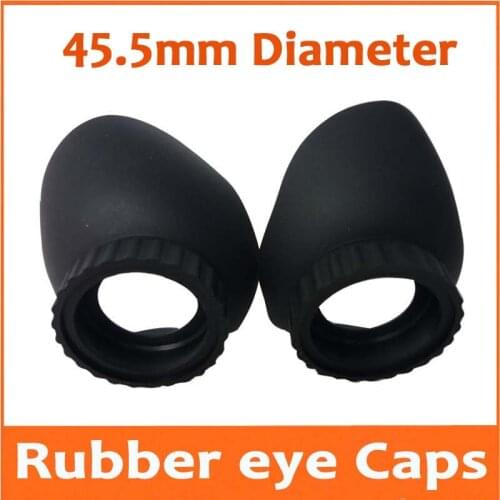 45.5mm Rubber Eyeguards Eye Guards Eye Shield Caps Eyeshild Eyeprotection for Biological Stereo Microscope Lens Hood Eyeshade