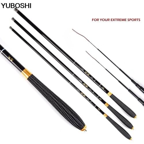 Yuboshi Casting Fishing Rod Telescopic Carbon Fiber Sea Fish Fishing Rod Spares Pole Fishing Carp Rods 3.6M Ultralight FG001