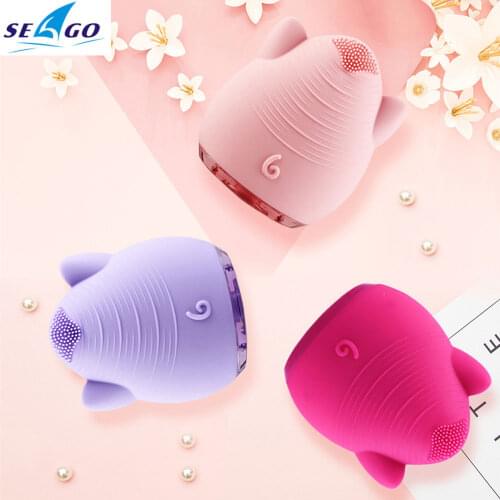 SEAGO Electric Face Cleaning Brush Silicone Facial Clean Skin Care Oil Control Blackhead Remover Beauty Massager Brush SG-3002