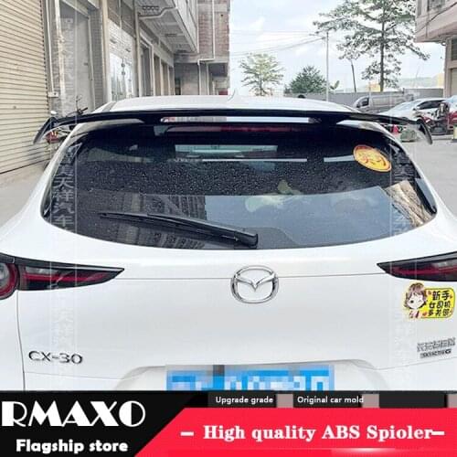 For Mazda CX-30 hatchback Universal TF Spoiler 2006-2018 CX-3 Spoiler ABS plastic Material Car Rear Wing Color Rear Spoiler