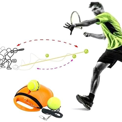 Heavy Duty Tennis Training Device with Ball Self-Duty Rebound Tennis Trainer Partner Sparring Device Tennis Training Aids Tool