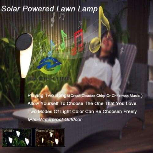 LED Solar Music Lamp Garden Romantic decoration Outdoor Pathway Waterproof Lawn Street Patio Landscape Backyard Christmas Lights