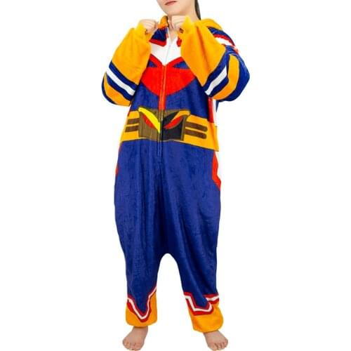 Adult Onesie Cartoon My Hero Academia Pajamas Sleepwear Cosplay Costume