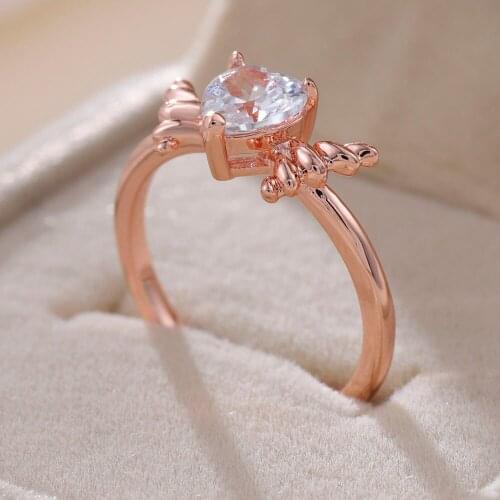 Explosive Hot Selling Temperament Beautiful Creative Micro-inlaid Zircon Love Ring Female Creative Jewelry Wholesale 2021 New