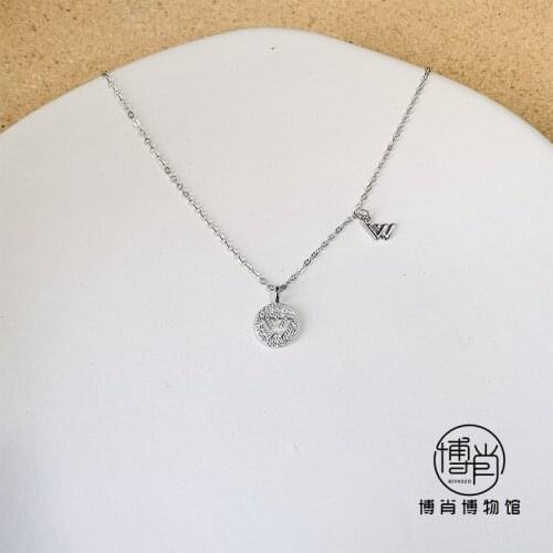 Anime The Untamed Wang Yibo Xiao Zhan S925 Sterling Silver Clavicle Chain Necklace Anklet Jewelry Bracelet Pendant Cosplay Gift