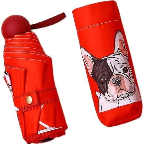 Sunny and Rainy Guarda Chuva Dual Purpose Compact and Convenient Folding Umbrella Reinforced 8 Bone Female Folding Rain Paraguas