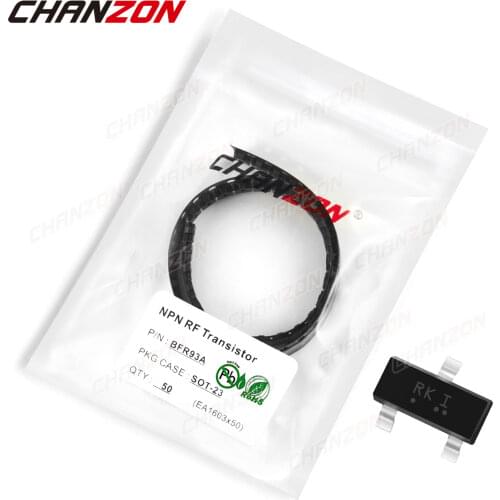 100Pcs BFR93A SOT-23 SMD BFR93 NPN RF Transistor Bipolar Junction BJT Triode Tube Fets Mark RK Single DIY SMT Integrated Circuit