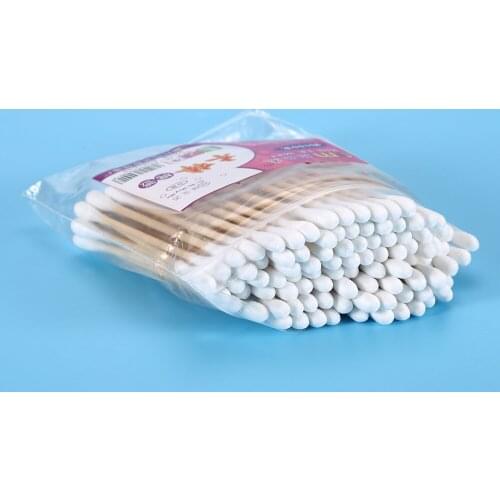 ELECOOL 100pcs Disposable Makeup Cotton Swabs Eyelash Extension Applicators Remover Clean Ear Clean Cotton Swab Stick Drop Ship