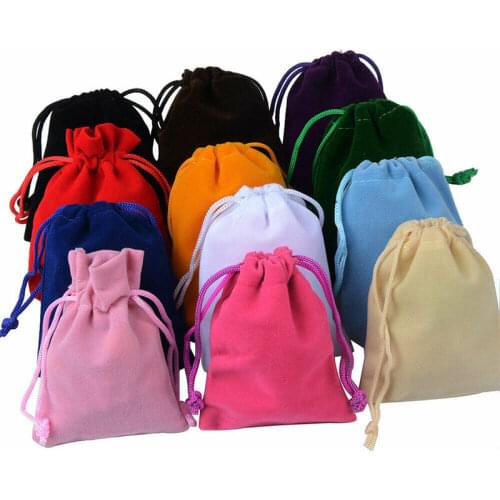 6 Colors Drawstring Pouch Shoes Storage Bags Anti Dust Travel Shoes Clothes Organizer Non-woven Clothing Resealable Bag 5PCS