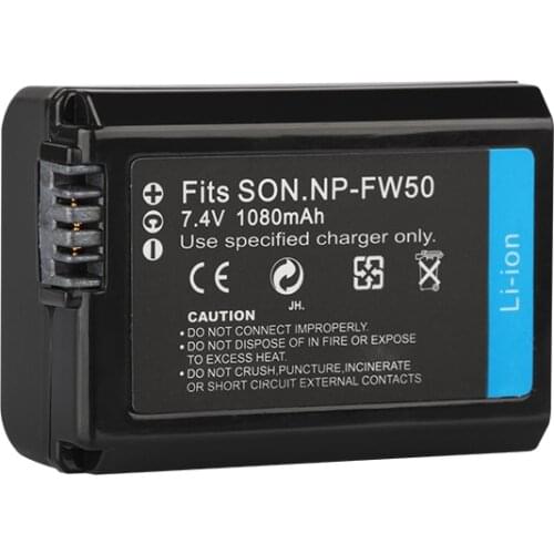 Camera Battery NP FW50 NP-FW50 for Sony A7 A7s A7r Mark II A6100 A6500 A6400 A6300 A6000 A5100 A5000 NEX 7 6 5T 5N 3N C3 F3