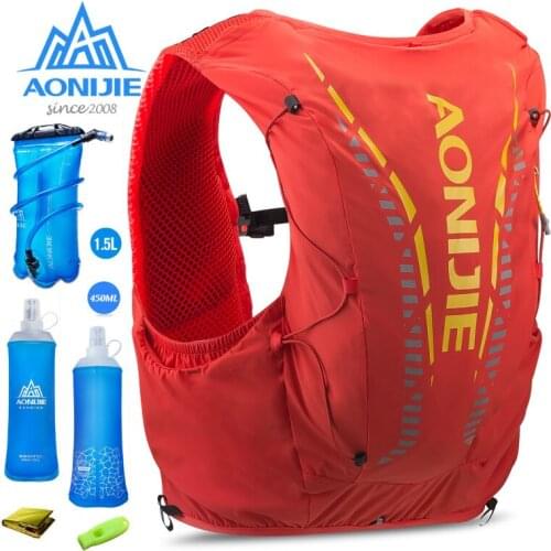 AONIJIE C962 Advanced Skin 12L Hydration Backpack Pack Bag Vest Soft Water Bladder Flask For Hiking Trail Running Marathon Race