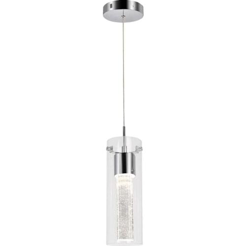 CE FCC ETL High Quality Round Crystal Lamp Led Lighting Dining room Chrome pendant lamps Designer Luxury Modern Pendant Light