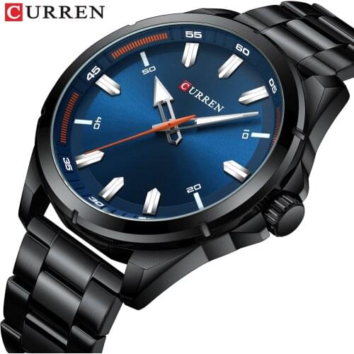 NEW Curren Watch Luxury Brand Men Simple Fashion Casual Dress Stainless Steel Quartz Wristwatch Best Gift relogio masculino