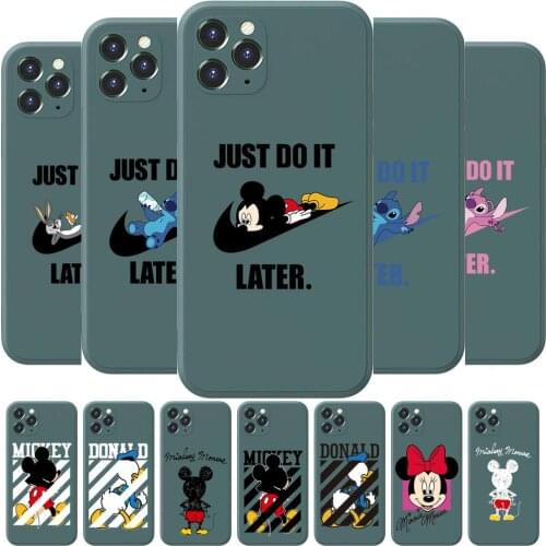 Marvel disney Anime Phone Case cover For iphone 12 Pro Max 11 8 7 6 S XR PLUS X XS SE 2020 mini cell shell Army green
