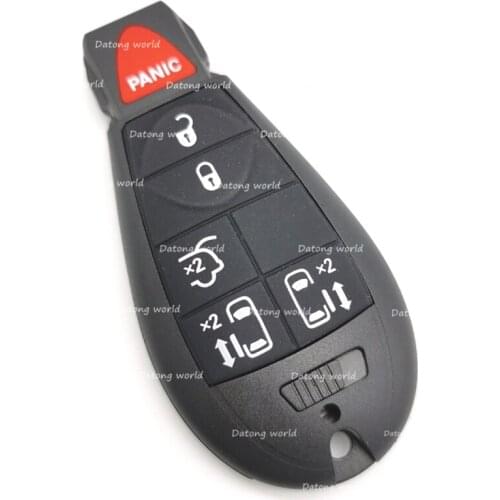 Datong World Car Remote Key Case Shell For Chrysler Town&Country Fit Jeep Grand Cherokee Dodeg Replace Car Key Cover Key Blank