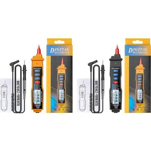 Digital Multimeter Non Contact Pen Type Meter 4000 Counts with AC/DC Voltage Resistance Capacitance Hz Tester Tool A3003