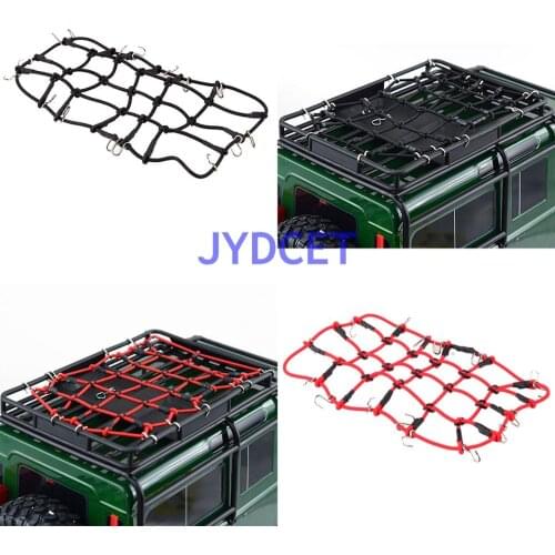 Elastic Luggage Net W/Hook TRX4RN For RC 1:10 Model Car SCX10 D90 TRX4 RC Truck Roof Rack Crawler