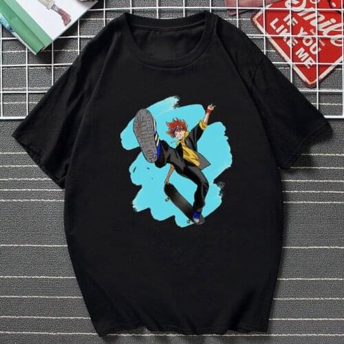 New Manga SK8 The Infinity T Shirt Women Summer Kawaii Cartoon Short Sleev Skateboard Boys Graphic Tees Hip-hop Clothes Female