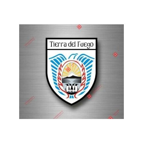 Personality Sticker Decal Souvenir Coat Arms Shield City Travel Argentina Tierra Del Fuego Car Decal Decoration Laptop