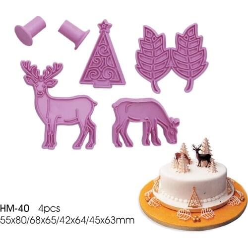 Sugarcraft Cake Decorating Tools Fondant Plunger Cutters Tools Cookie Biscuit Cake Snowflake Mold Set Baking Accessories
