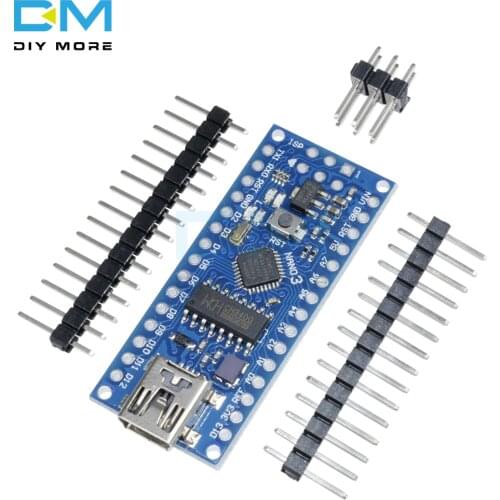 Nano V3.0 3.0 ATmega168 CH340G CH340 Mini USB UART Interface Board Micro controller Module For Arduino 3.3V 5V Microcontroller
