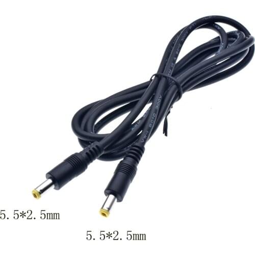 Dc Power Plug Cable 5.5 x 2.5mm Male to Male Extension Cable Cord DC12V 18AWG Extend Wire Dc Cable Adapter for CCTV Camera