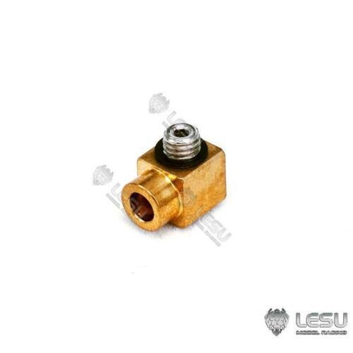 LESU Brass Nozzle For 4*3MM Pipe Scale DIY Hydraulic RC Excavator Truck Loader TH16983