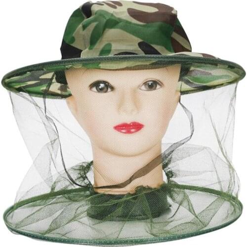 NHBR Beekeeper Antimosquito Bee Bug Insect Fly Mask Cap Hat with Net Mesh Face Protection