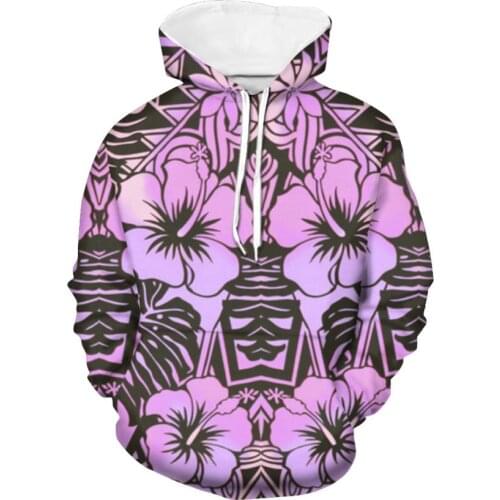 MOQ 1Women Girl clothes Hoodies Polynesia Style Hoodies Custom Print Logo Latest Personalized Designer Oversized Hoodies