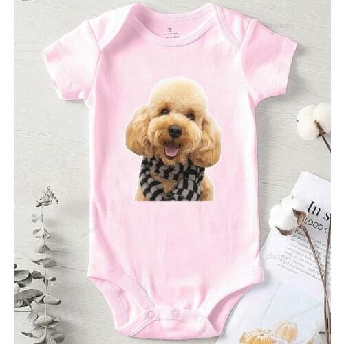 Newborn Girl Outfits Long Sleeve Baby Rompers Toddler Winter Jumpsuits Print Dog Girl Infant Clothing for Babies Kids' Things