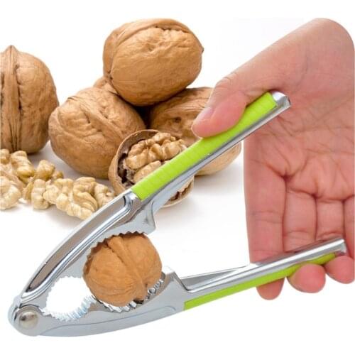 Non-slip handle Almond Walnut Pecan Crack Hazelnut Hazel Filbert Nut Kitchen Nutcracker Sheller Clip Tool Clamp Plier Cracker