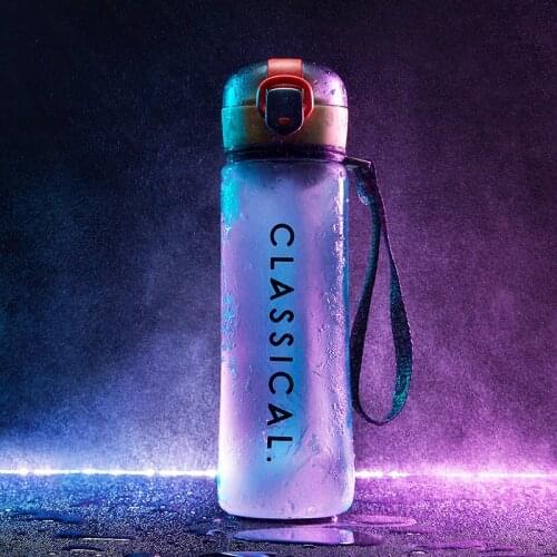 New Water Bottle 500ml Outdoor Travel Portable Leakproof Drinkware Plastic My Drink Bottle BPA Free Protein Shake