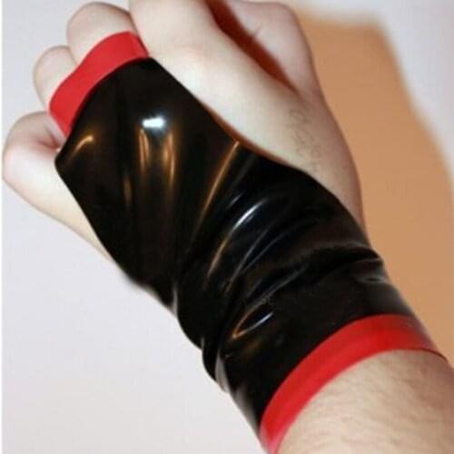 New design sexy lingerie exotic women men latex clothing short wrist club gloves cekc zentai fetish uniform XS-XXL