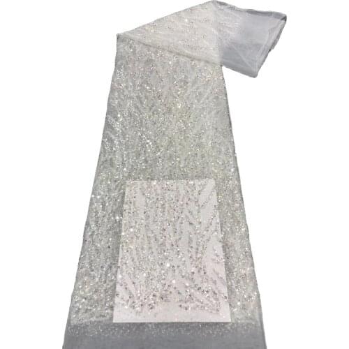 Top Quality Sequins Design French Tulle Lace Sparkly Fabric JRB-13.21062006 Nigerian Lace Fabric for Fashion Show Dress