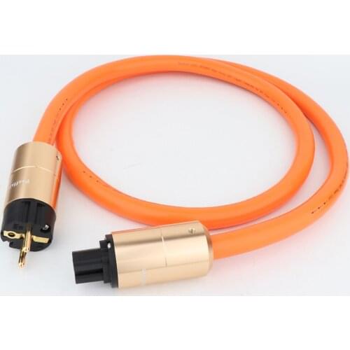 One Piece Peffair D505 99.998% High Purity OFC Copper Conductor Power Cable With EU Power Plug&IEC Female Connector