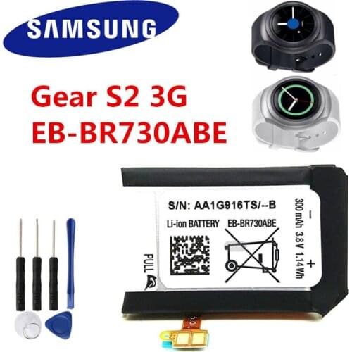 Samsung Original EB-BR730ABE Battery For Samsung Gear S2 3G R730 SM-R730A SM-R730V R600 R730S R730T SM-R735 SM-R735T SM-R735V