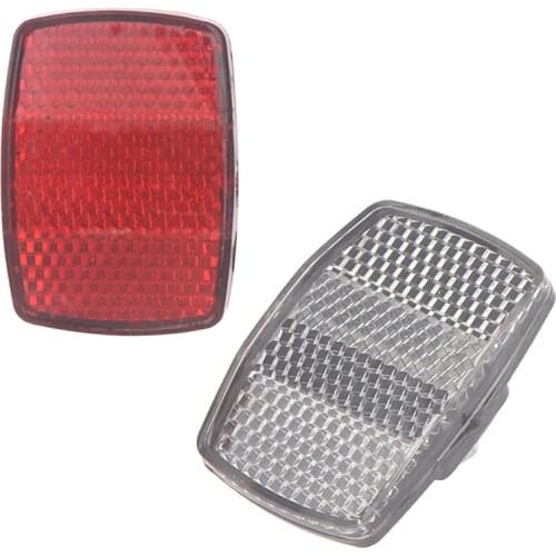 1Pcs High Quality Bicycle Plastic Reflector Tail Light Reflector Front And Rear Warning Tail Light Cycling Accessories